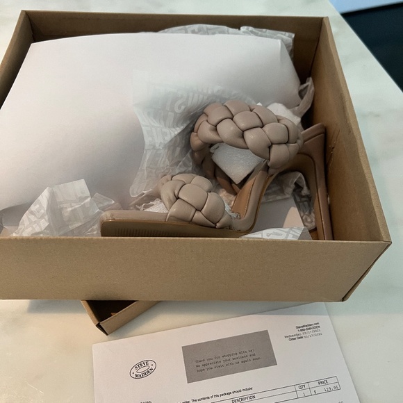 NIB Steve Madden Kenley Braided Slide Sandal in Taupe 9M - Picture 5 of 15